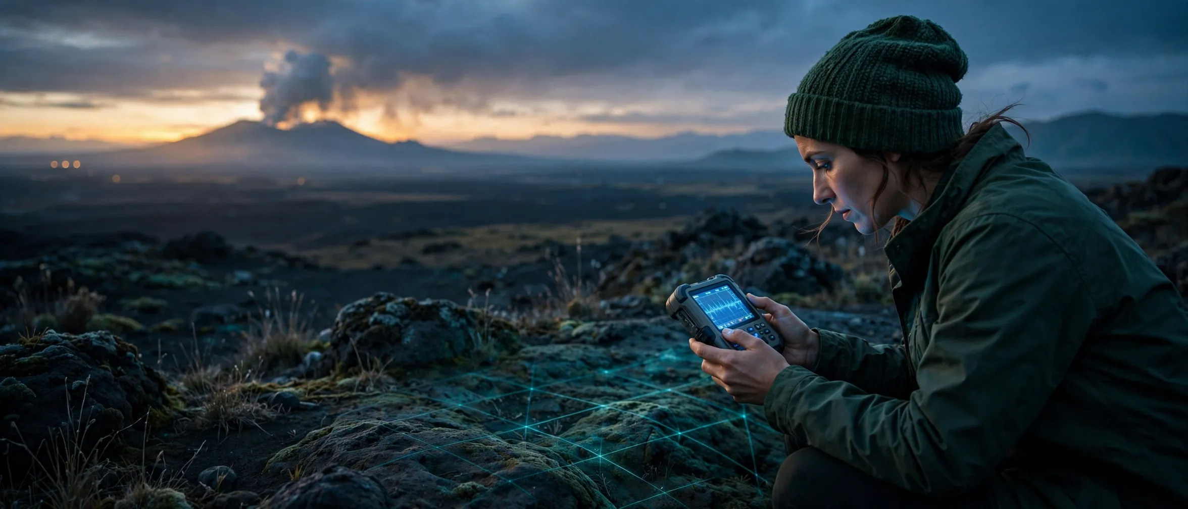 Portrait of Helena, a geophysicist, in the field